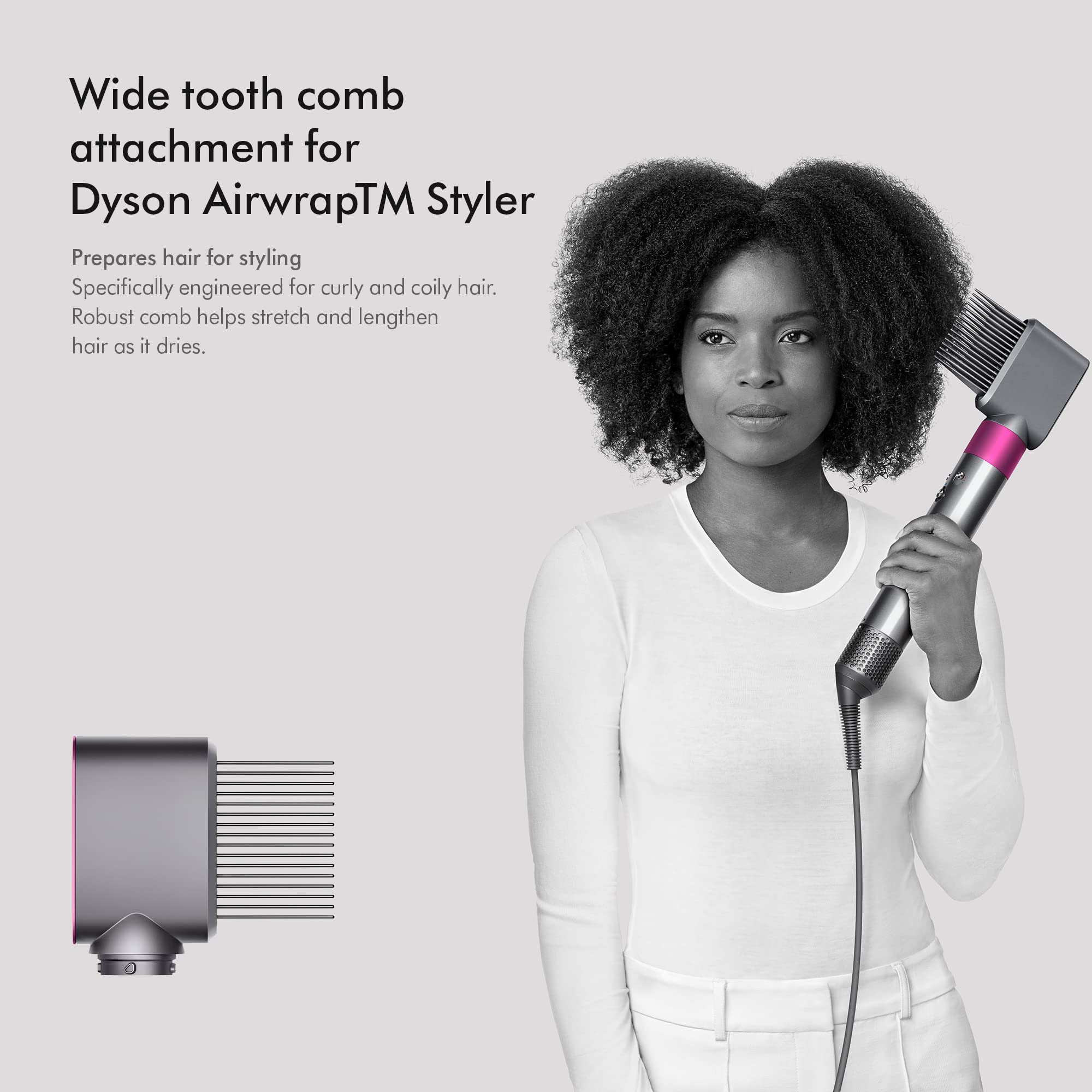 Dyson Airwrap™ Hair Styler wide tooth comb attachment Iron